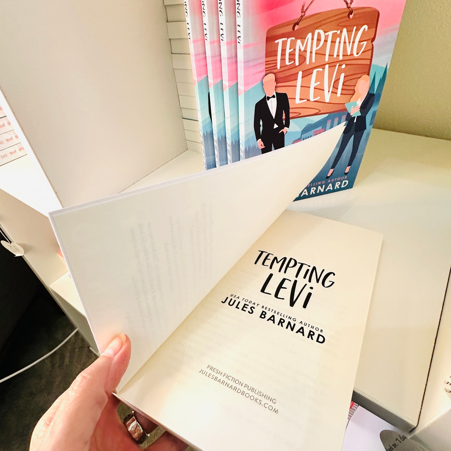 Tempting Levi Illustrated Cover Signed Paperback