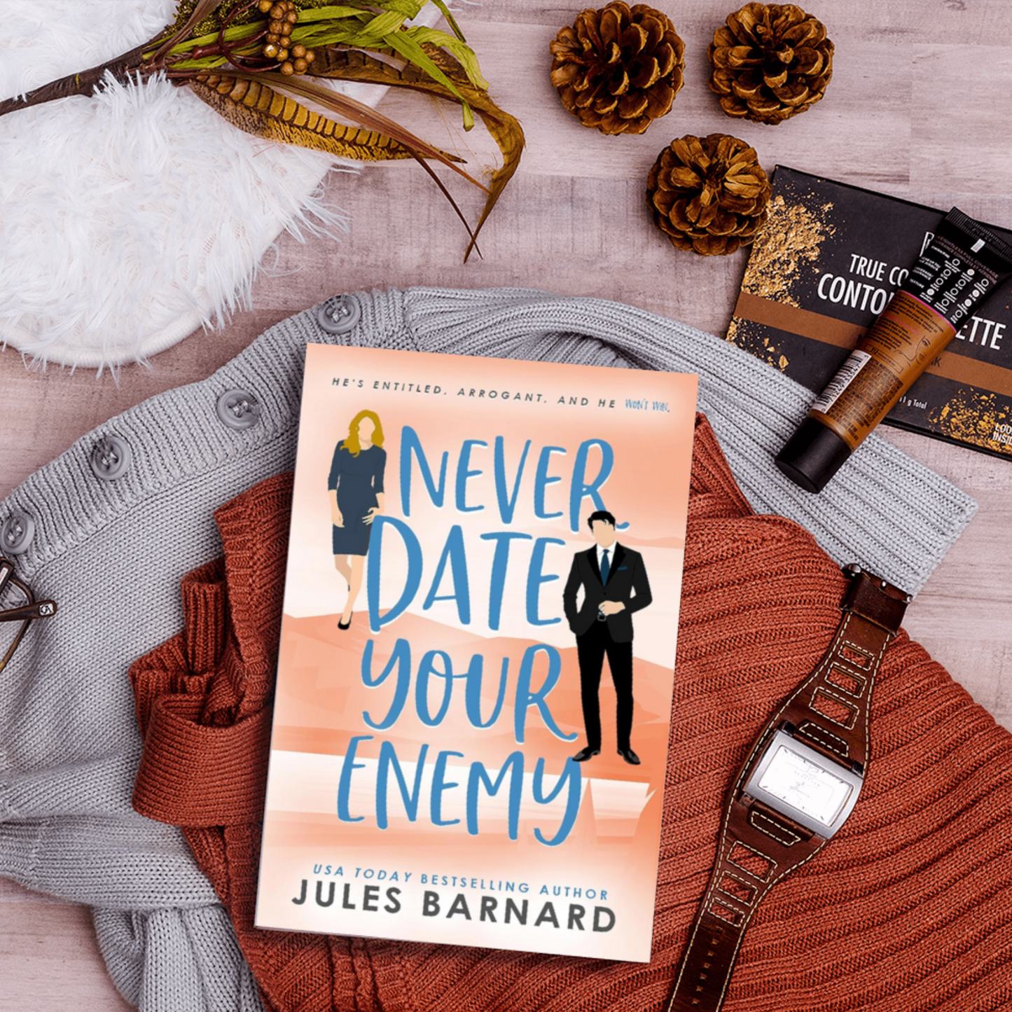 Never Date Your Enemy Signed Paperback