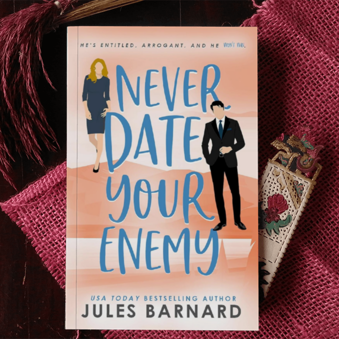Never Date Your Enemy Signed Paperback